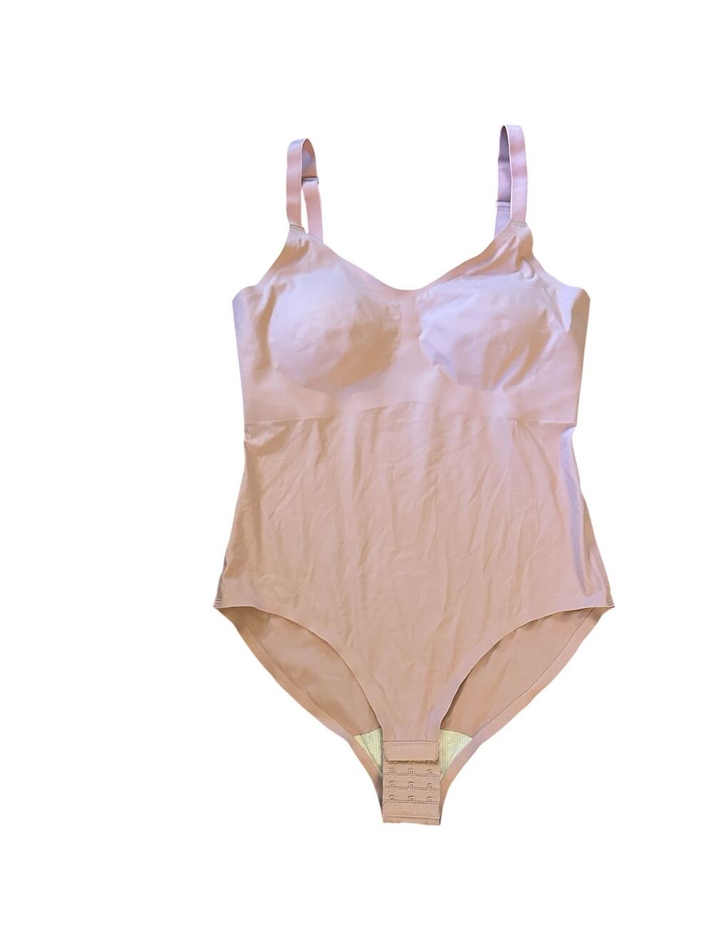 Women L Knix LuxeLift Bodysuit Smoothing Sculpting Cavassa Pink Adjustable